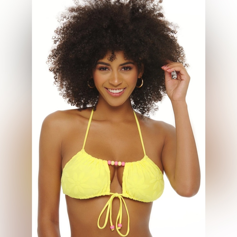 Salty Mermaid Ditsy Daisy Yellow Bikini set size S    Brand New - No Tags